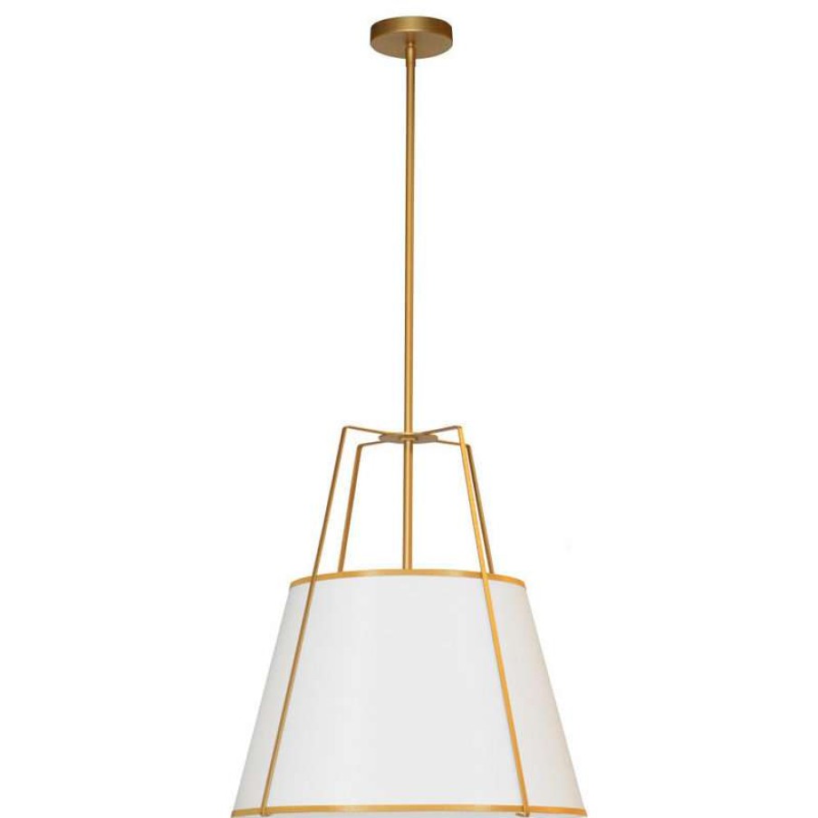 Ceiling Lighting * | Best Reviews Of Dainolite Ltd. Contemporary Modern Pendant Light, Gold