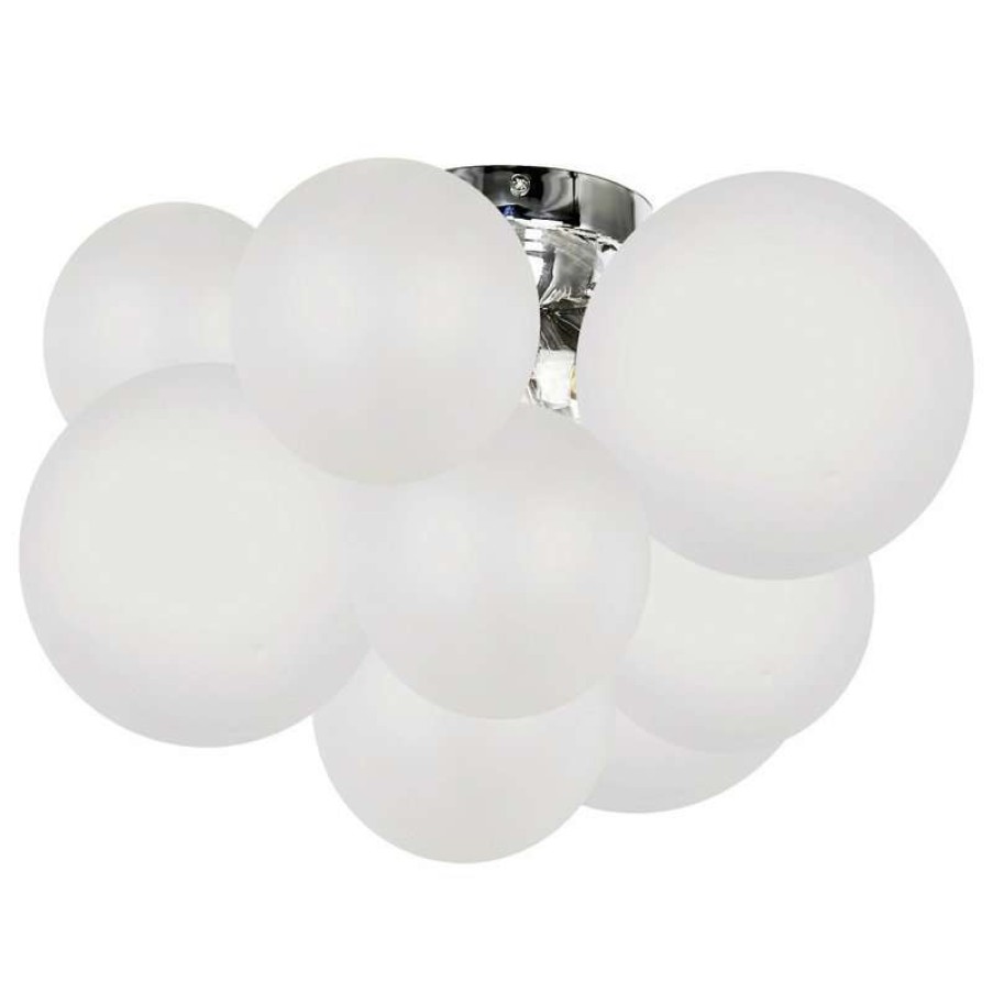 Ceiling Lighting * | Best Pirce Dainolite Ltd. Flush Mount Ceiling Light Miles Integrated Led, Polished Chrome