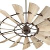 Ceiling Lighting * | Wholesale Quorum International Windmill 72 Ceiling Fan, Oiled Bronze