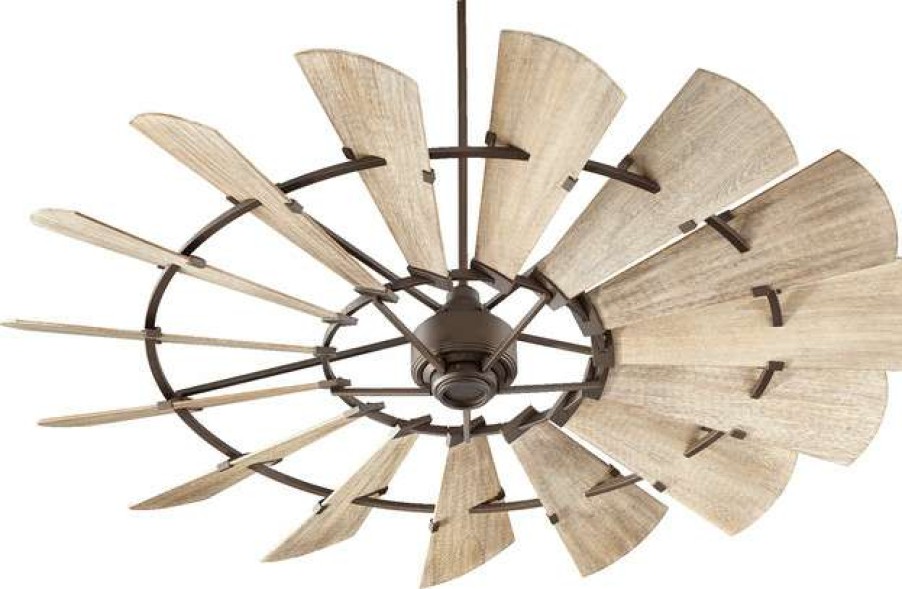 Ceiling Lighting * | Wholesale Quorum International Windmill 72 Ceiling Fan, Oiled Bronze