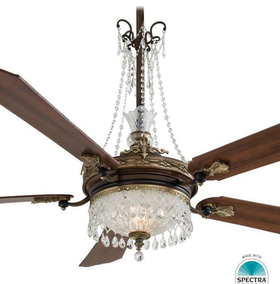 Ceiling Lighting * | Top 10 Minka Aire Gc900 Set Crystal Set Christafano Belcaro Walnut