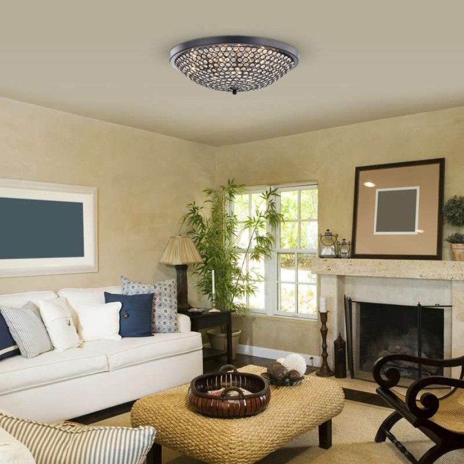 Ceiling Lighting * | Top 10 Greenville Signature Alkes 6-Light Flush Mount