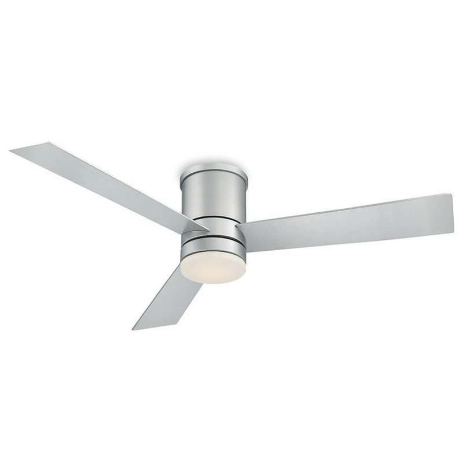 Ceiling Lighting * | Top 10 Modern Forms Axis Flush Mount Ceiling Fan, Titanium Silver