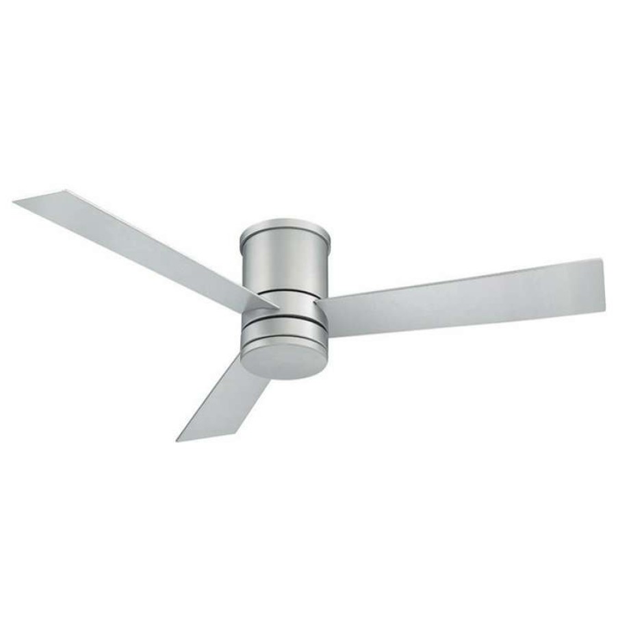 Ceiling Lighting * | Top 10 Modern Forms Axis Flush Mount Ceiling Fan, Titanium Silver