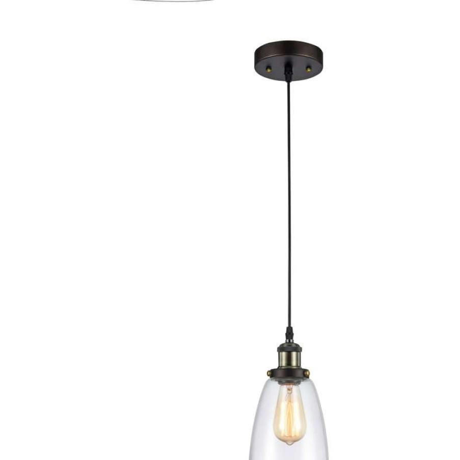 Ceiling Lighting * | Best Reviews Of Chloe Lighting, Inc. "Manette" 1 Light Rubbed Bronze Ceiling Mini Pendant 6 Shade