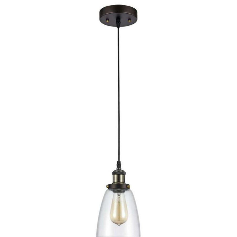 Ceiling Lighting * | Best Reviews Of Chloe Lighting, Inc. "Manette" 1 Light Rubbed Bronze Ceiling Mini Pendant 6 Shade