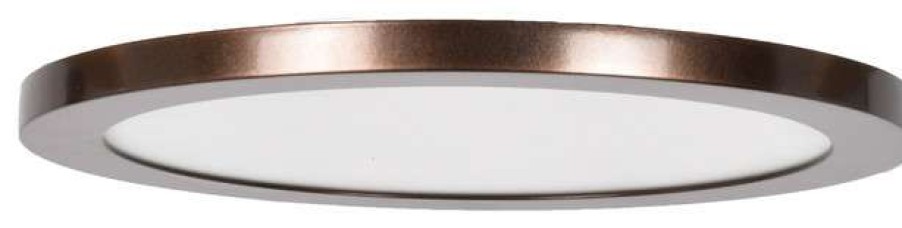 Ceiling Lighting * | Best Reviews Of Access Lighting Disc Led Round Flush Mount, Bronze, 9.5