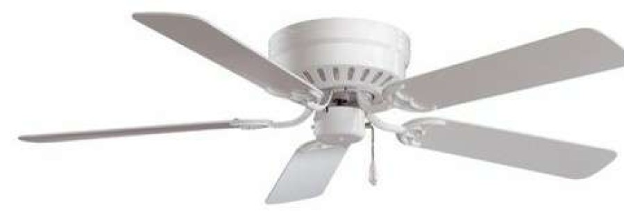 Ceiling Lighting * | Best Reviews Of Minka Aire Flush Mount Ceiling Fan By Minka-Aire F565-Wh In White Finish