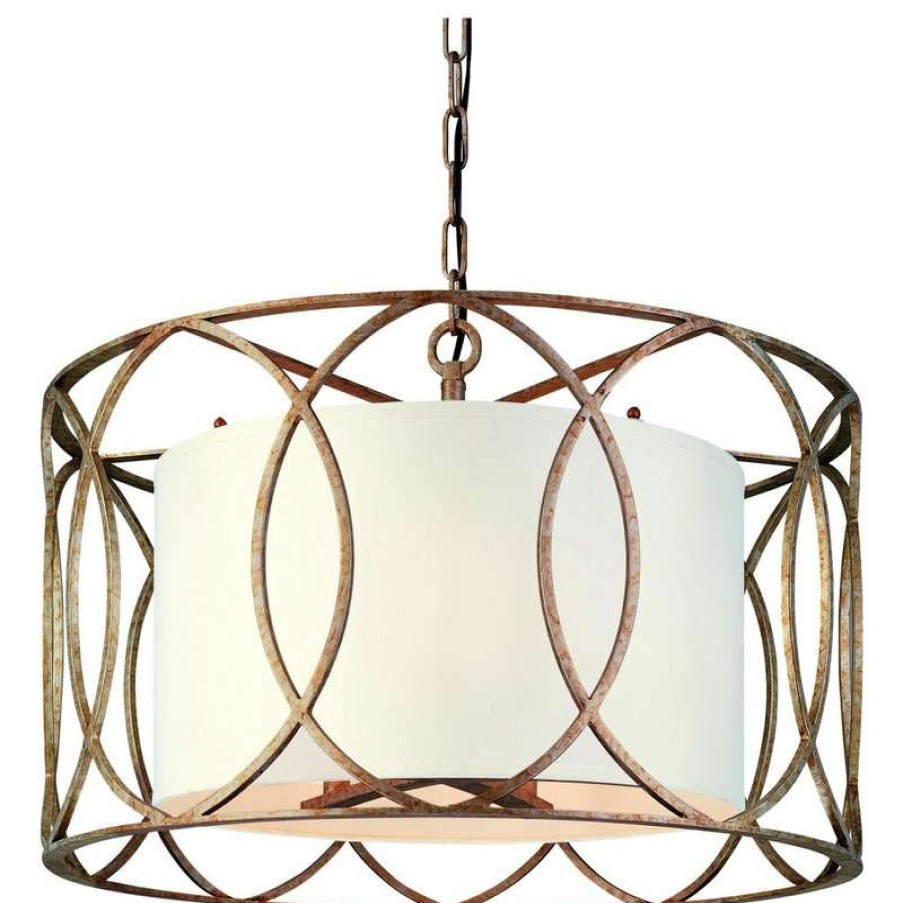 Ceiling Lighting * | Best Pirce Troy Lighting Sausalito, Chandelier, Silver Gold