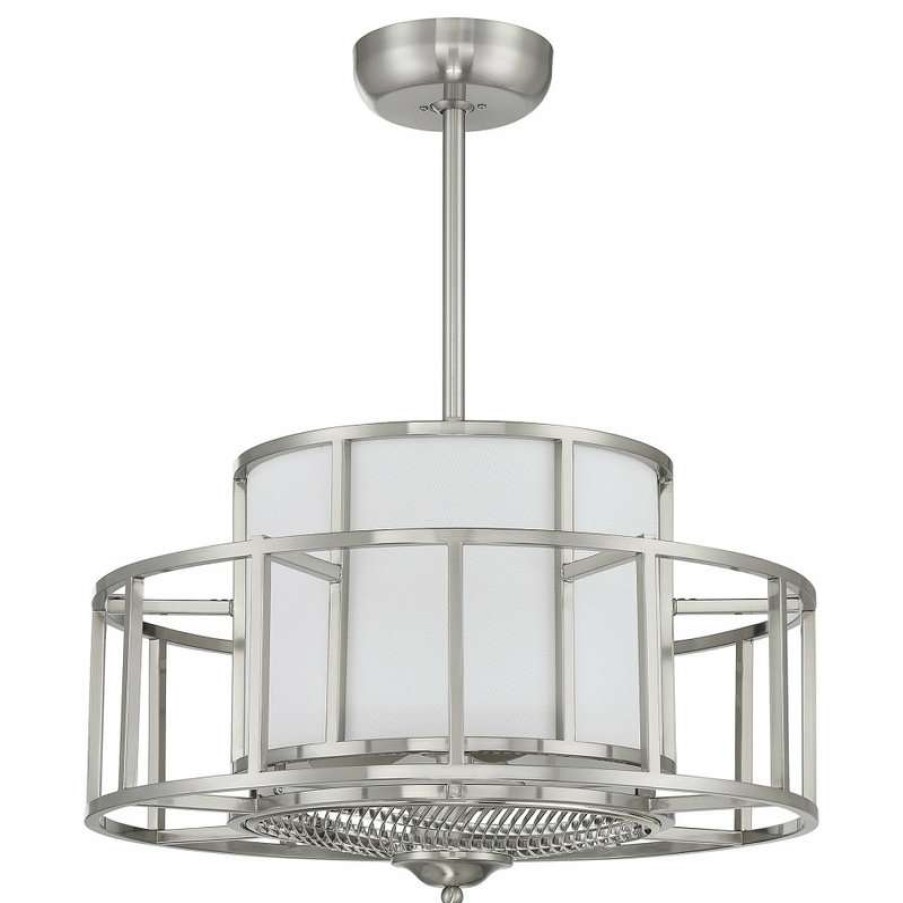 Ceiling Lighting * | Cheap Savoy House Oslo 4-Light Satin Nickel Fan D Lier