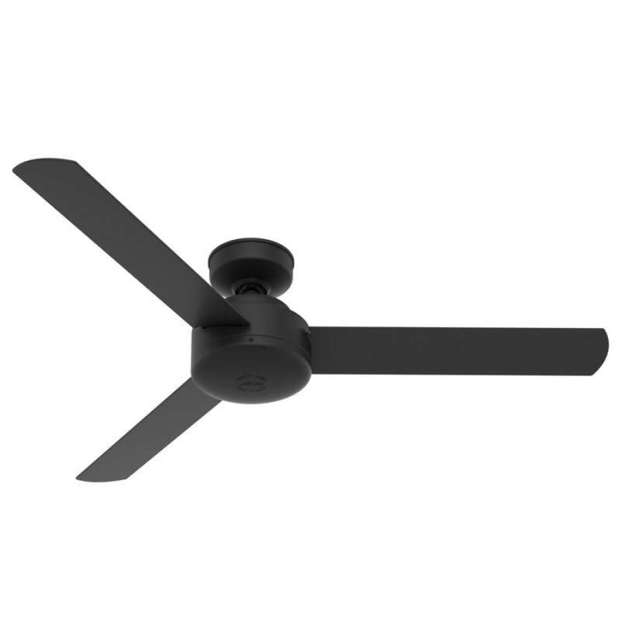 Ceiling Lighting * | Buy Hunter Fan Company Hunter 52 Matte Black Presto Ceiling Fan With Wall Control