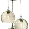 Ceiling Lighting * | Cheap Bicycle Glass Co. Lunar 3-Light Cascade Pendant No. 767, Clear Glass Shades