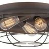 Ceiling Lighting * | Cheap Millennium Lighting Inc Millennium Lighting Neo-Industrial Flushmount, Rubbed Bronze