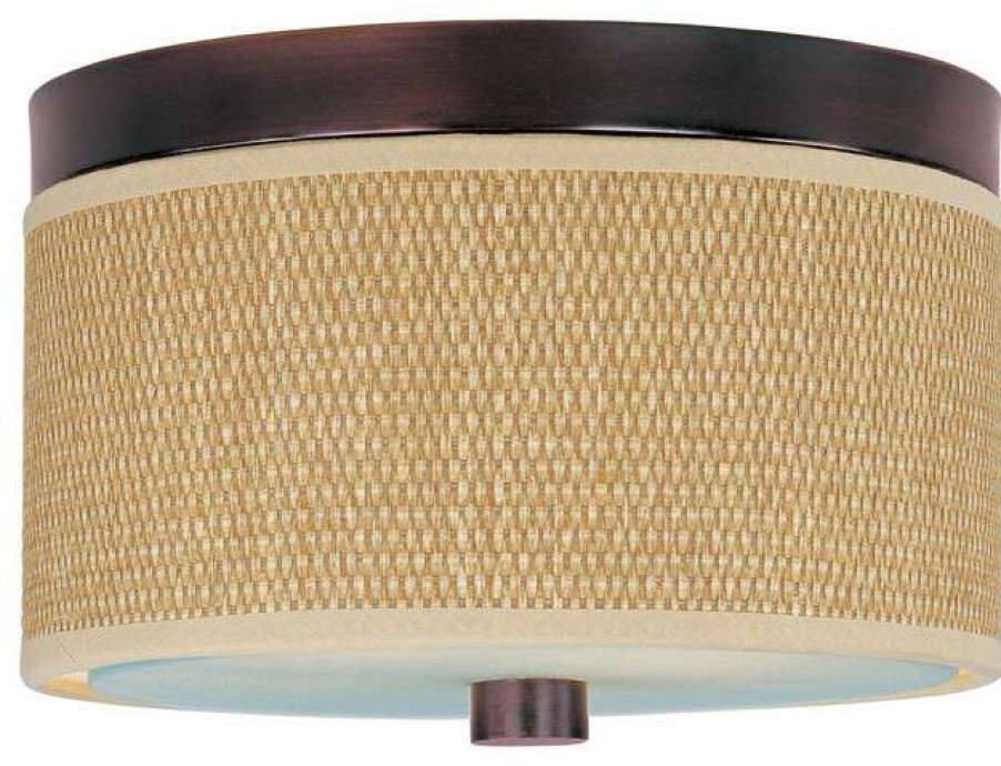 Ceiling Lighting * | Cheap Et2 Contemporary Lighting Elements-Flush Mount, Oil Rubbed Bronze