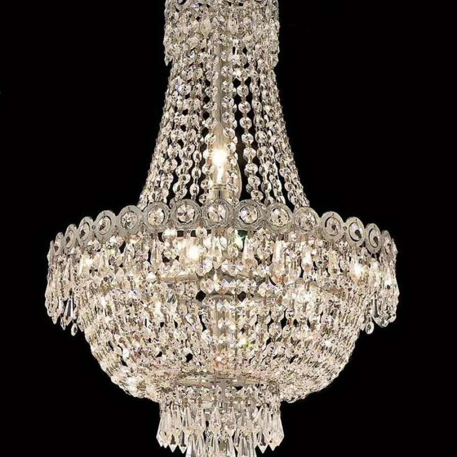 Ceiling Lighting * | Buy Elegant Furniture & Lighting 1900 Century Collection Hanging Fixture, Royal Cut