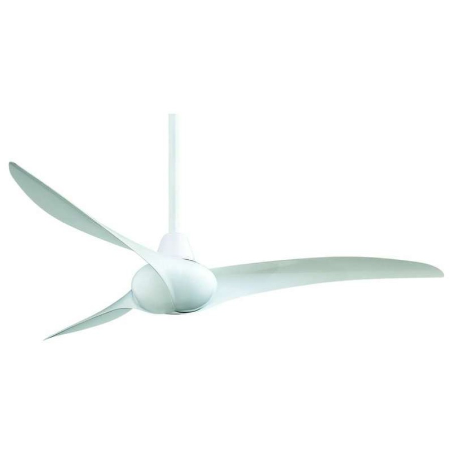 Ceiling Lighting * | Best Pirce Minka Aire Wave 52 Ceiling Fan F843-Wh