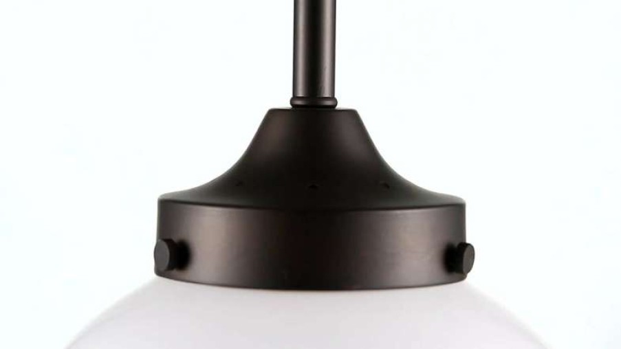 Ceiling Lighting * | Wholesale Jonathan Y Kurtz Adjustable Drop Metal/Glass Led Pendant, Oil Rubbed Bronze, 7.25 W