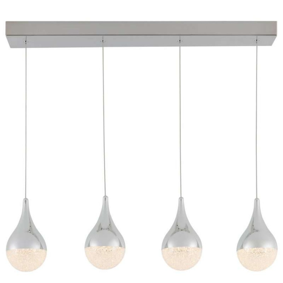 Kitchen & Cabinet Lighting * | Best Sale Artika Glitzer 4-Light Integrated Led Pendant