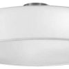 Ceiling Lighting * | Best Sale Arnsberg Grannus Ceiling Light With White Shade, White