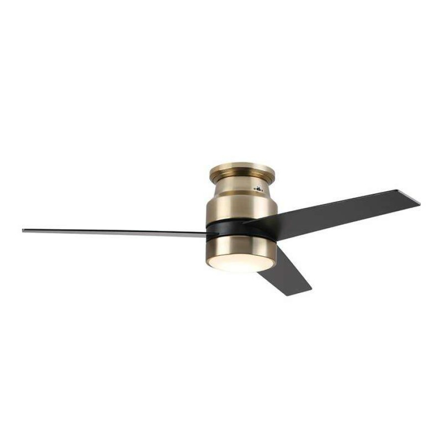 Ceiling Lighting * | Hot Sale Carro Home Ranger 52 Modern Wood Smart Ceiling Fan In Gold/Black