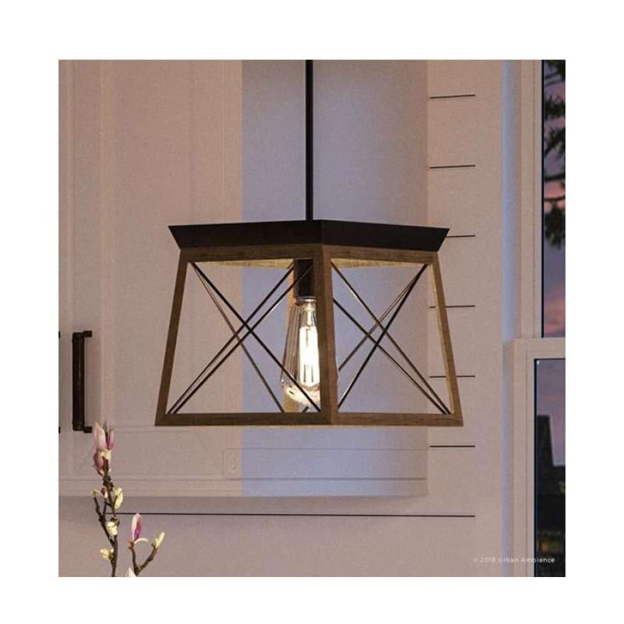 Ceiling Lighting * | Cheap Urban Ambiance Luxury Industrial Chic Pendant Light, Berkeley Series, Olde Bronze