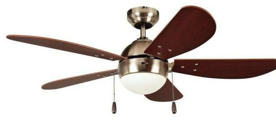 Ceiling Lighting * | Best Pirce Litex Pb42Sn5L Prescott 42 Single Light Led Ceiling Fan