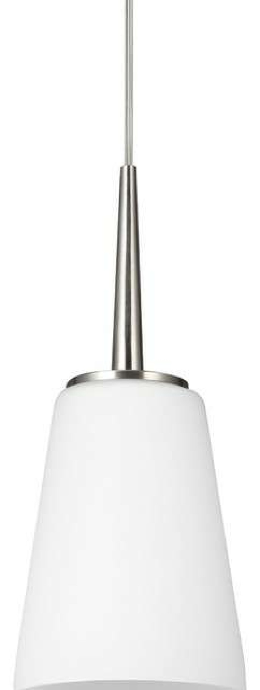 Ceiling Lighting * | Cheapest Sea Gull Lighting 1-Light Mini-Pendant, Brushed Nickel