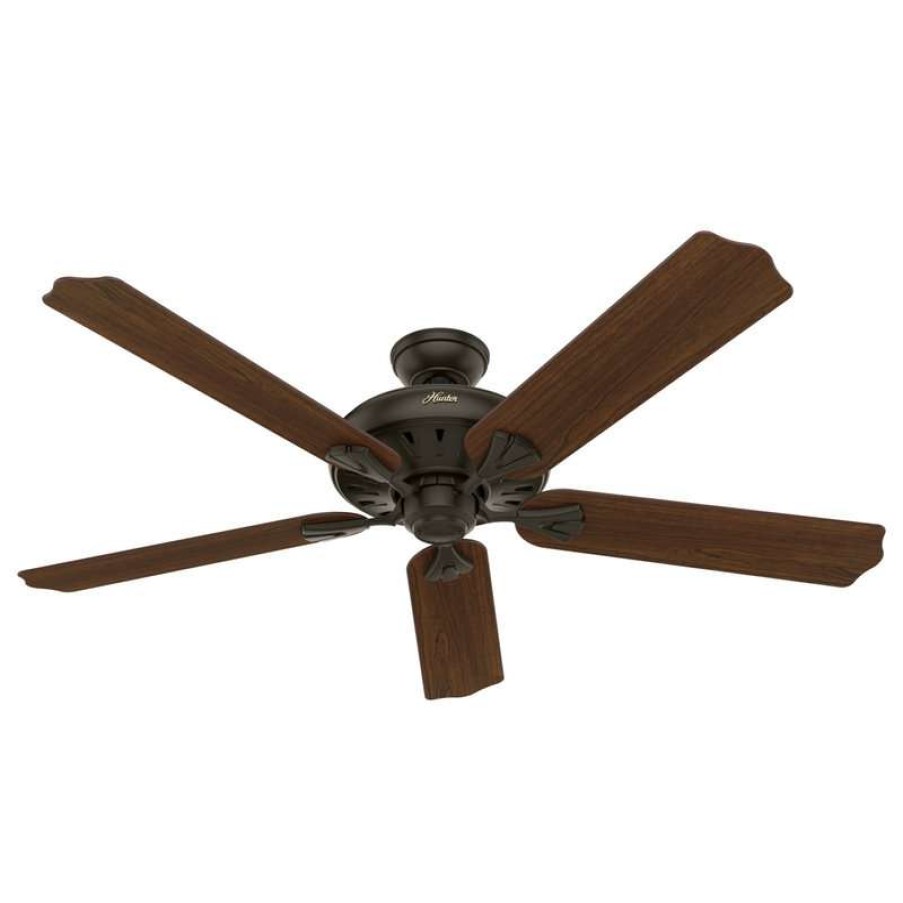 Ceiling Lighting * | Coupon Hunter Fan Company Hunter 60 Royal Oak New Bronze Ceiling Fan With Remote Control