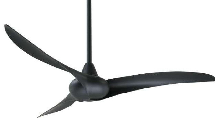 Ceiling Lighting * | Best Sale Minka Aire Wave 52 Ceiling Fan, Coal