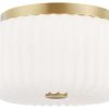 Ceiling Lighting * | Top 10 Mitzi By Hudson Valley Mitzi H340502-Agb, 2 Light Flush Mount