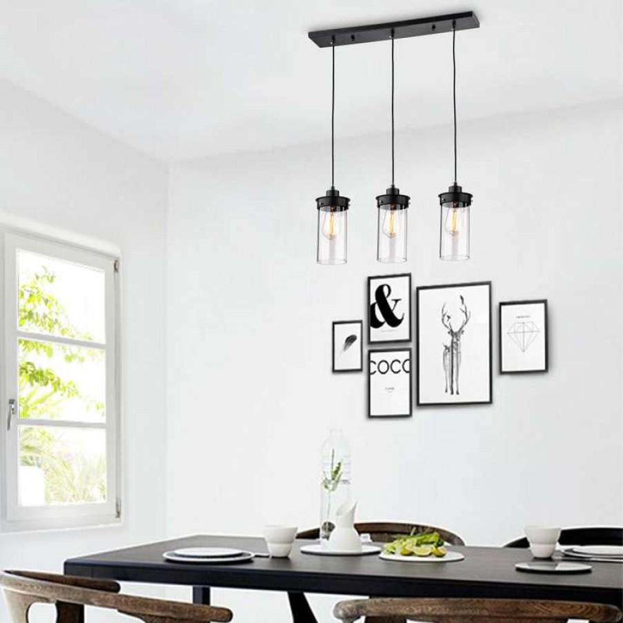 Kitchen & Cabinet Lighting * | Outlet Greenville Signature Eden 3-Light Kitchen Island Pendant