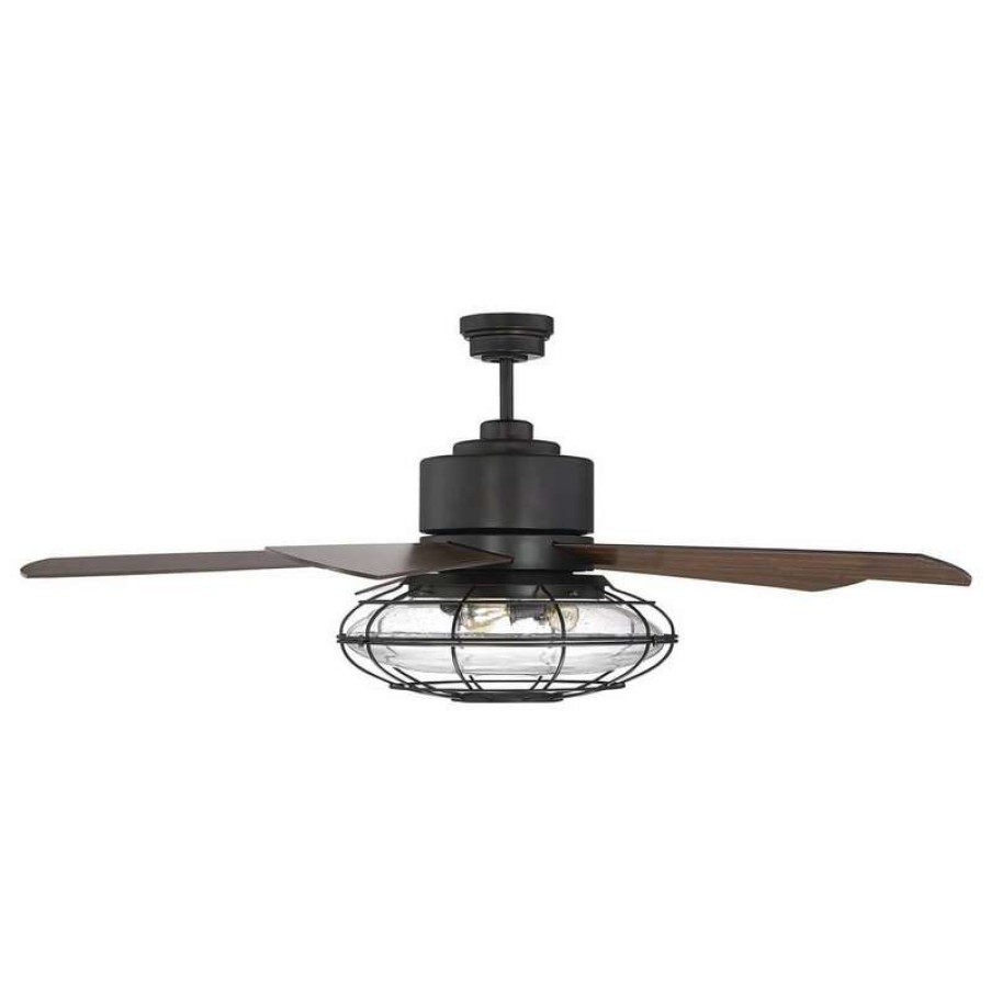 Ceiling Lighting * | Best Reviews Of Savoy House Connell 56 3-Light Ceiling Fan In English Bronze