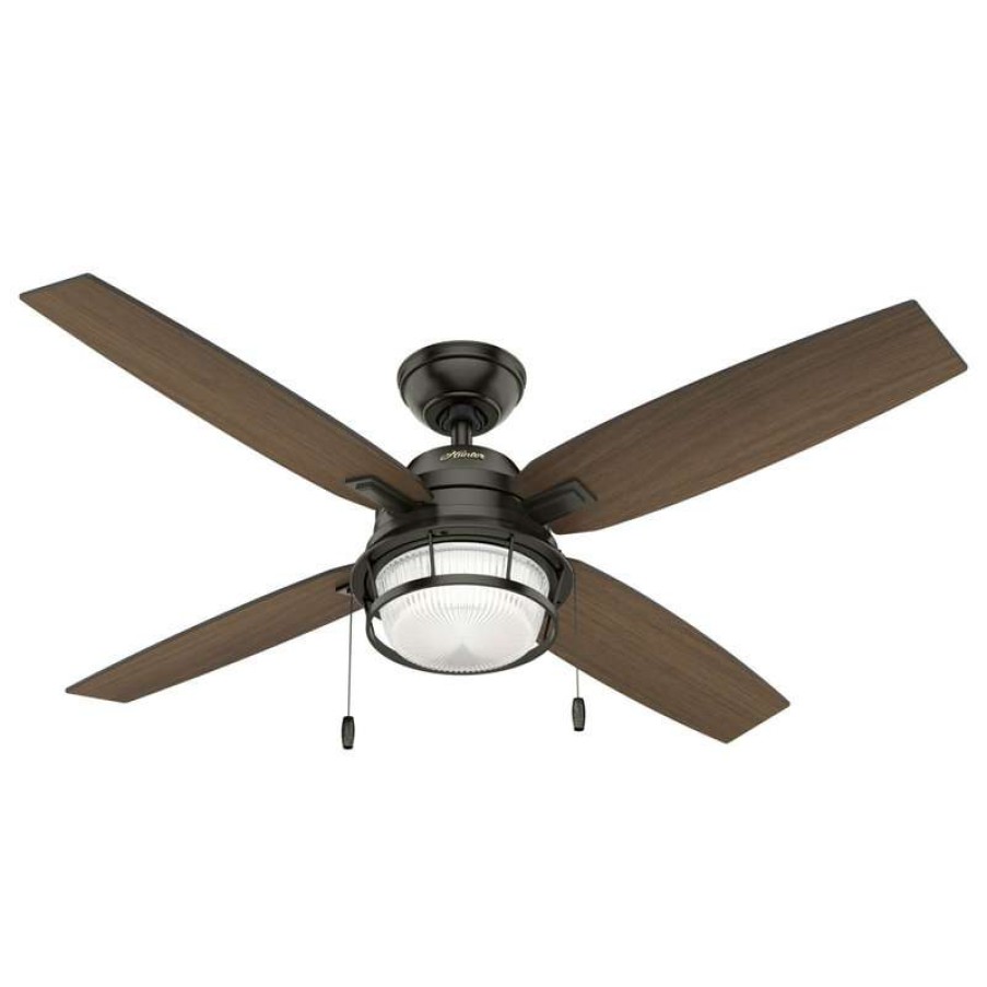 Ceiling Lighting * | Promo Hunter Fan Company 52 Ocala Noble Bronze Ceiling Fan With Light