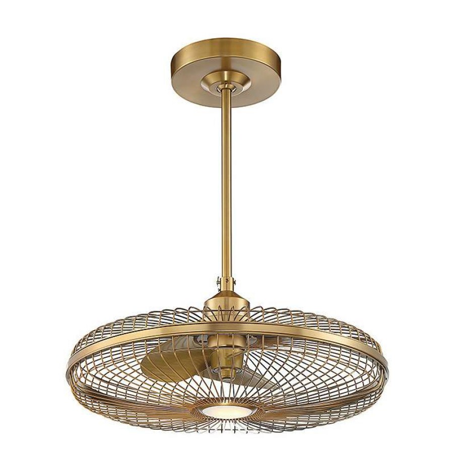 Ceiling Lighting * | Best Pirce Savoy House Wetherby Fan D'Lier, Warm Brass