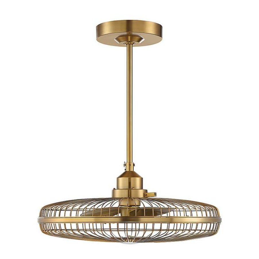 Ceiling Lighting * | Best Pirce Savoy House Wetherby Fan D'Lier, Warm Brass