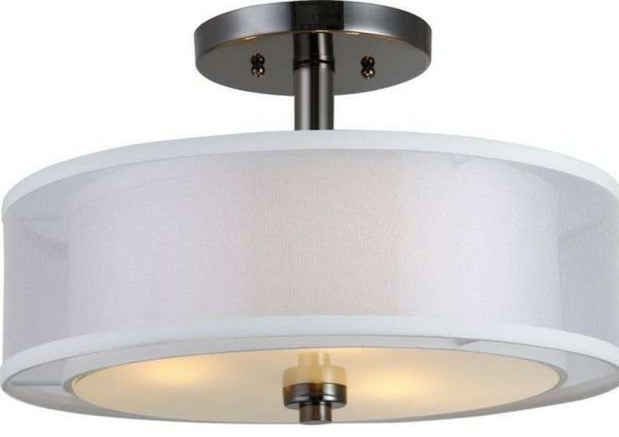 Ceiling Lighting * | Top 10 Hardware House 20-7812 El Dorado Three Light Semi-Flush Mount