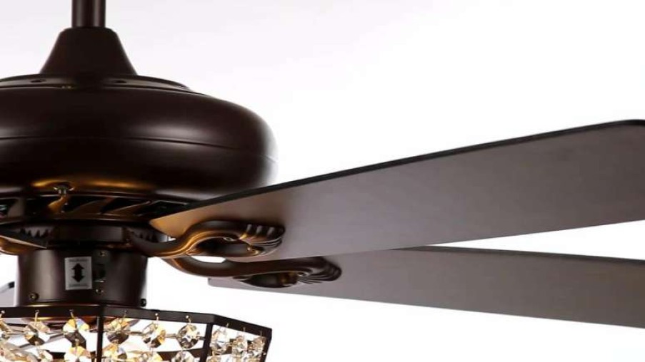 Ceiling Lighting * | New Jonathan Y Joanna 52 3-Light Led Ceiling Fan With Remote, Oil Rubbed Bronze