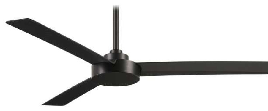 Ceiling Lighting * | Best Deal Minka Aire Roto 52 Ceiling Fan With 4-Speed Wall Control, Coal