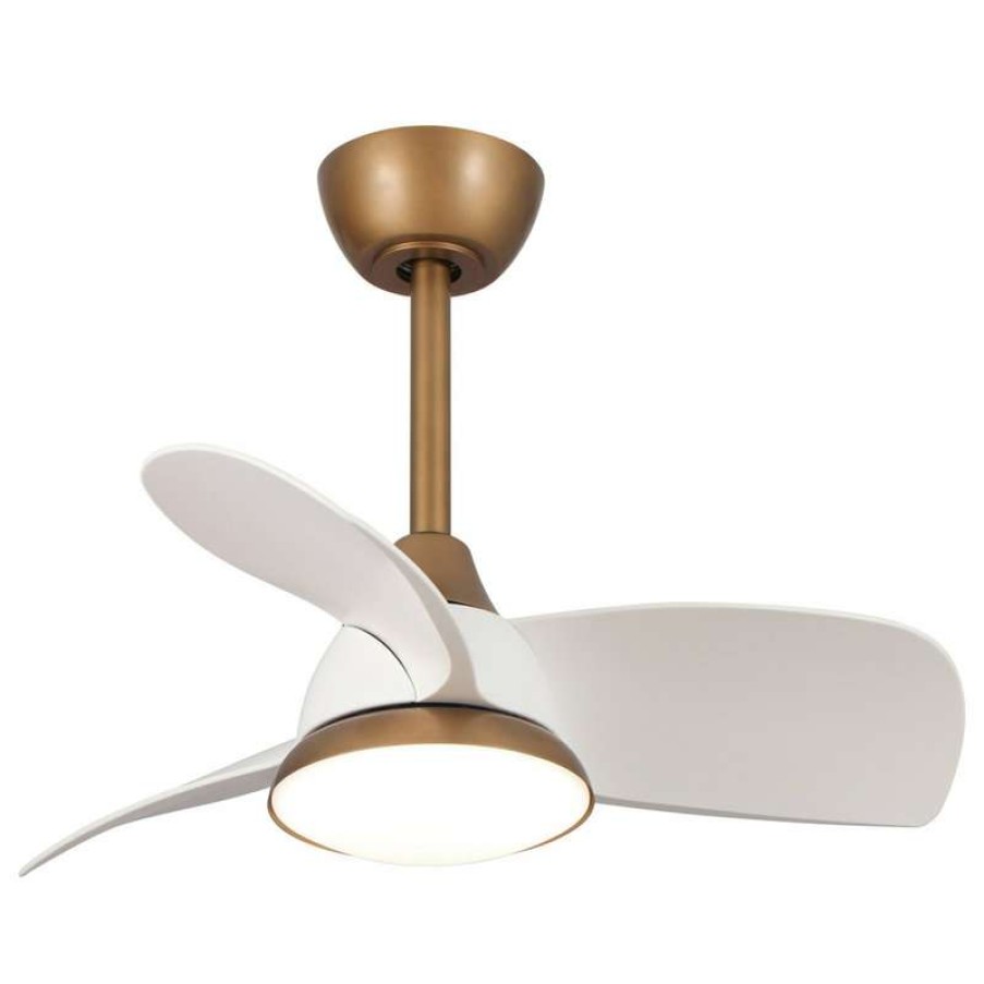 Ceiling Lighting * | Outlet Whoselamp 28 In. Modern Integrated Led Indoor Ceiling Fan With Remote Control And Dc Motor