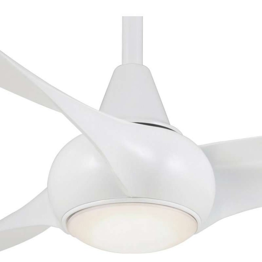 Ceiling Lighting * | Best Reviews Of Minka Aire Minka-Aire Light Wave Ceiling Fan, White