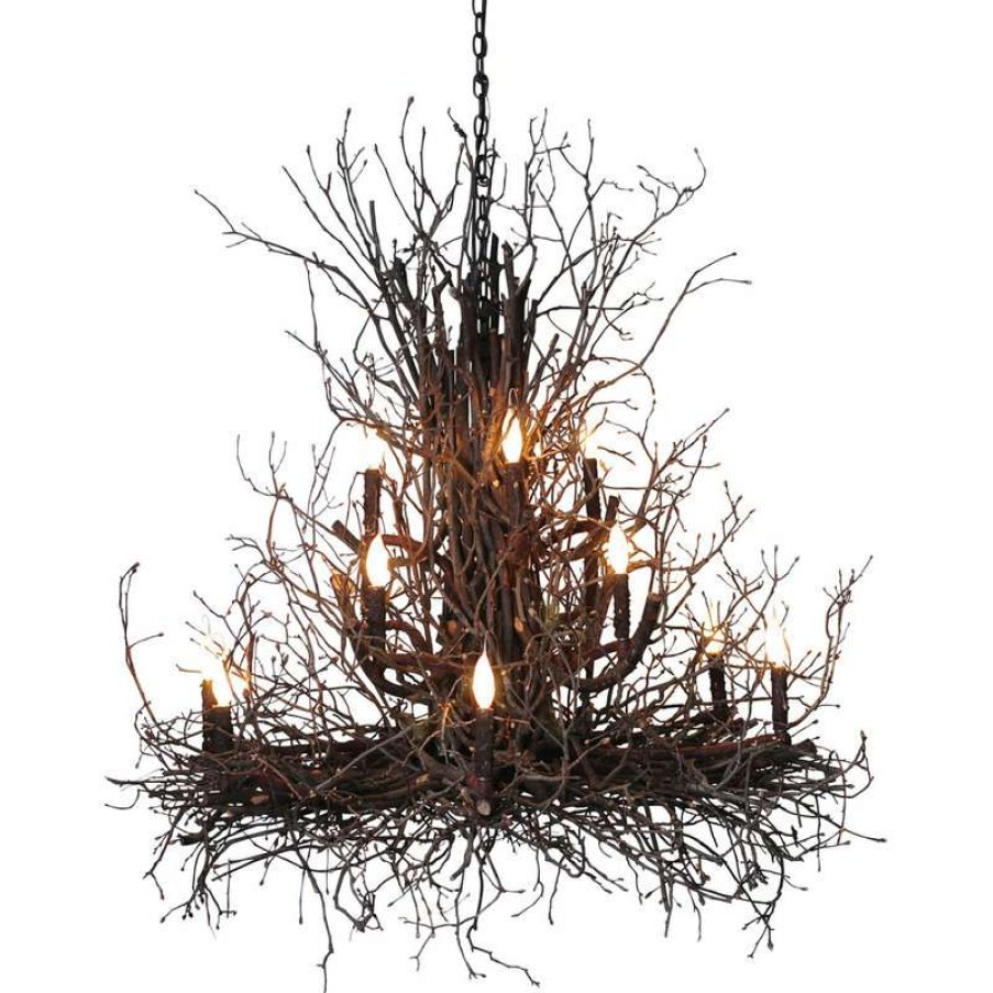 Ceiling Lighting * | Hot Sale Wish Designs Usa Briarwood Branch Chandelier