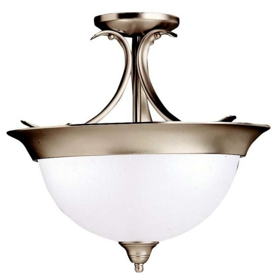 Ceiling Lighting * | Outlet Kichler Dover Three Light Semi Flush Mount 3623Ni