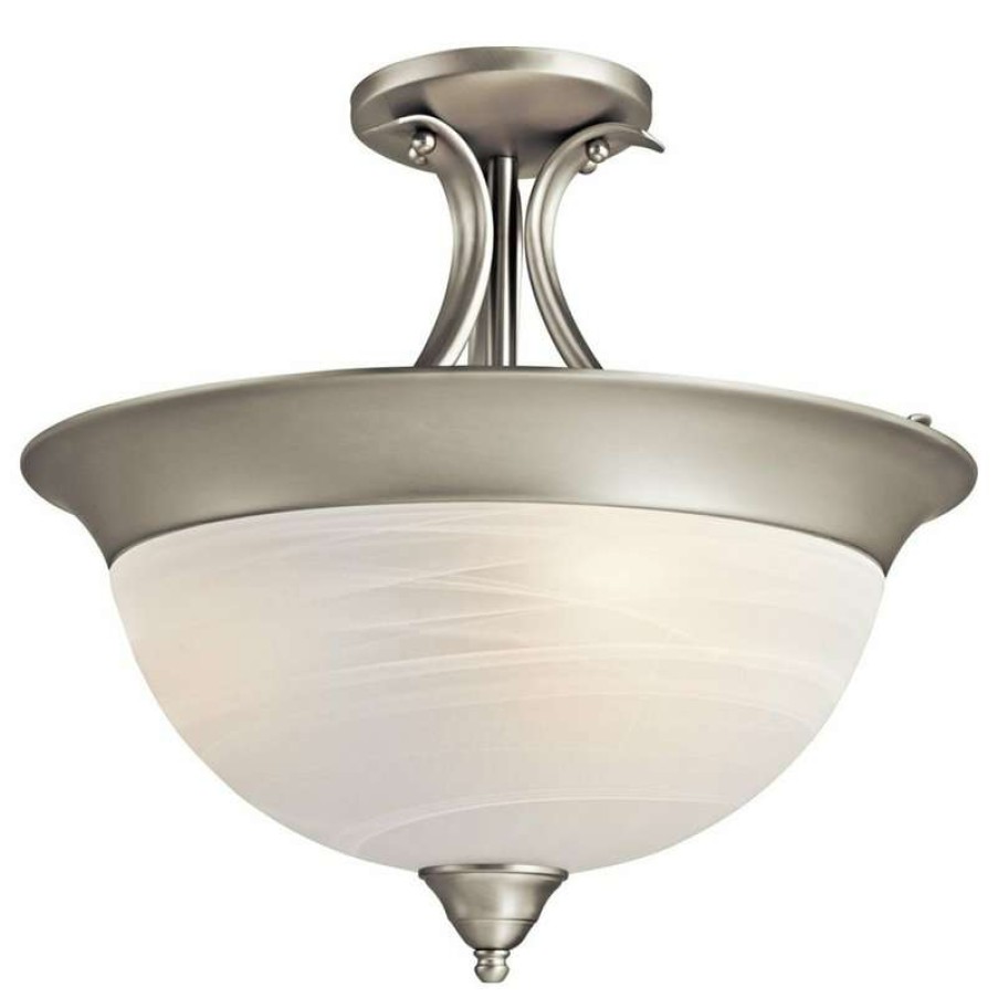 Ceiling Lighting * | Outlet Kichler Dover Three Light Semi Flush Mount 3623Ni