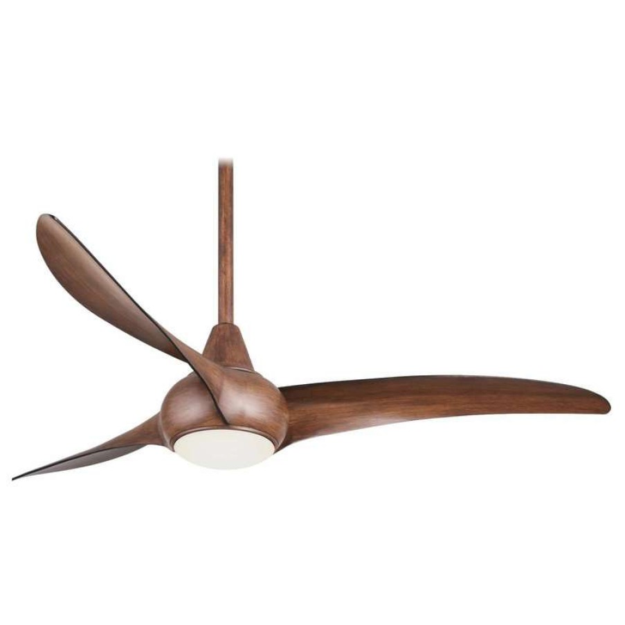 Ceiling Lighting * | Cheap Minka Aire Light Wave 52 In. Integrated Led Indoor Distressed Koa Ceiling Fan