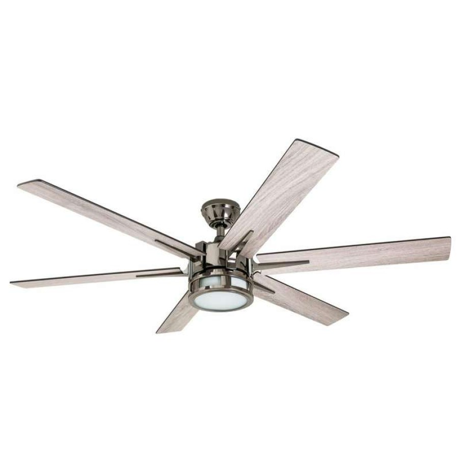 Ceiling Lighting * | Coupon Honeywell Ceiling Fans Honeywell Kaliza Modern Ceiling Fan With Light And Remote, 56 , Gun Metal