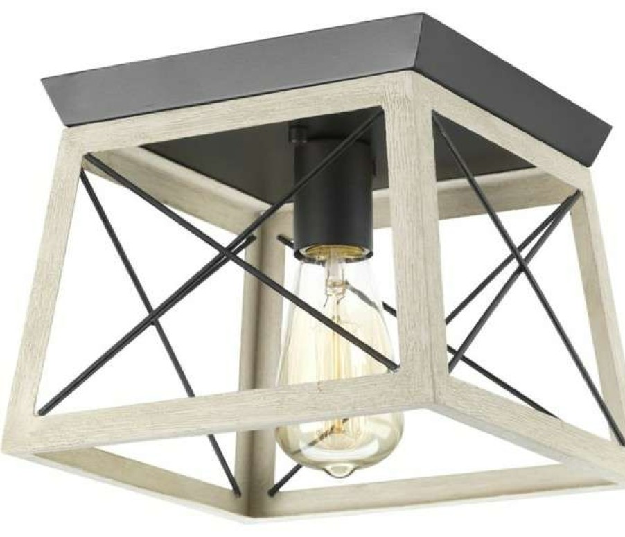 Ceiling Lighting * | Promo Progress Lighting P350022 Briarwood 10 W Outdoor Flush Mount Graphite