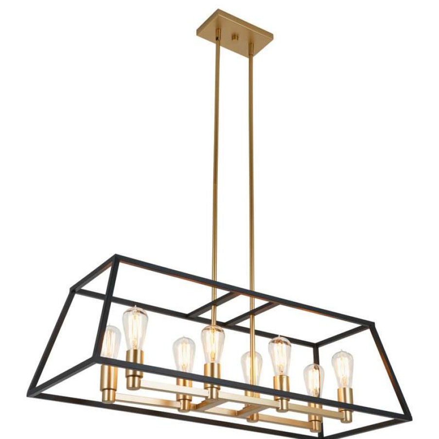 Kitchen & Cabinet Lighting * | Wholesale Artika Carter Long 8-Light Chandelier