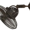 Ceiling Lighting * | Cheapest 14 Aged Bronze Cage Wall Fan W/ Adjustable Arm Craftmade Bellows Iv Bw414Ag3