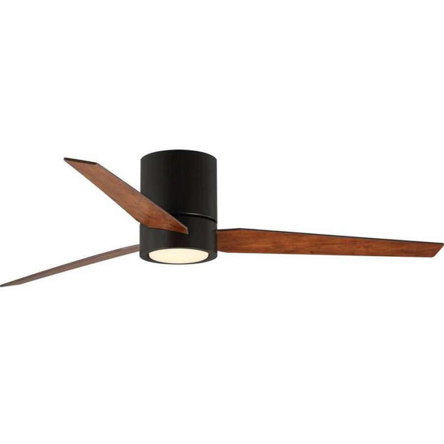 Ceiling Lighting * | Best Sale Progress Lighting Braden 56 Indoor Hugger Ceiling Fan, Architectural Bronze